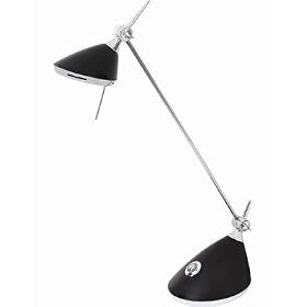 Catalina Lighting 14603-025 Euro Halogen Desk Lamp in Black
