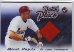 2004 Topps Pristine Patch Place Relics #AP Albert Pujols - St. Louis Cardinals (Piece of Authentic Jersey Patch) (Baseball Cards)