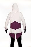 Hoodie Costume Jacket Coat - independently designed by WitBuy designers,White with Purple (Men-X-Small)