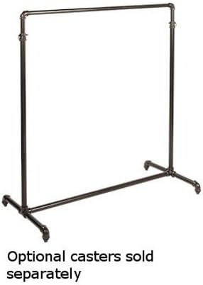 Retails Single Rail Ballet Bar Clothing display Rack 48"W x 23½"D x 48"-72"H