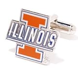 Illinois Fighting Illini NCAA Logo'd Executive Cufflinks w/ Jewelry Box by Cuff Links