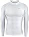 Take Five Men's Skin Tight Compression Base Layer Running Shirt Small - White