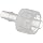 Value Plastics Natural Polypropylene Tube Fitting, Male Luer with Integral Lock Ring to 200 Series Barbed Coupler, Tube ID