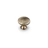 1 1/4 Dia Swirl Mushroom Knob with one 8/32 x 1 screw Fin