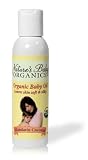 Nature's Baby Organics Organic Baby Oil, Mandarin Coconut,  4-Ounce Bottles (Pack of 2)