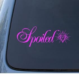 SPOILED - Princess - Car, Truck, Notebook, Vinyl Decal Sticker #1204 | Vinyl Color: Pink