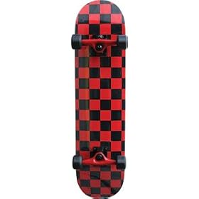 Yocaher Red Checker Standard Skateboard - 7.5 by