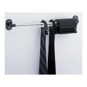Organize It All - Organisateur de cravates mural en chrome - Capacit� 30 cravates (2.75" H x 15.5" L x 2.25")