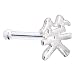 Sterling Silver Smile Chinese Symbol Nose Bone