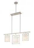 George Kovacs Etched Opal Glass 39 Wide Island Chandelier