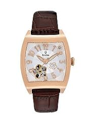 Bulova Womens 97P101 BVA Series Floral Aperture Dial Watch