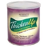 Resource ThickenUp Instant Food Thickener, By Novartis Nutrition - one case of twelve 8-ounce cans