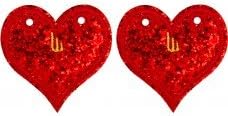 Shwings Sunset Heart Lace In Wings For Shoes (Red)