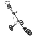 Bag Boy SC-600 Three Wheel Golf Push Cart - Smoke Gray - 79065