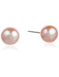 Sterling Silver 7.5mm Genuine Freshwater Cultured Pearl Studs