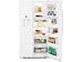 GE GSS23QGTWW 23.1 cu. ft. Side by Side Refrigerator with 3 Glass Shelves, Gallon Door Storage, 2 Stack Drawer System and External Water/Ice Dispenser & Temperature Controls: White