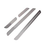 Eaglerich高品質4 PCSカーDIY NEWステンレススチールドア保護-UDI A3ための組み込み点灯ストリップシルカバーケース
