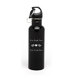 Fashion Alert SSB-07 Stainless Steel Water Bottle – Black Inspire Insulated Stainless Steel Sports Water Bottle