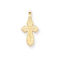 14 Karat Gold Eastern Orthodox Cross Charm