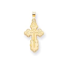 14 Karat Gold Eastern Orthodox Cross Charm