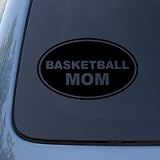 BASKETBALL MOM - Vinyl Car Decal Sticker #1487 | Vinyl Color: Black