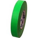 Pro Gaff / Gaffers Tape .5, 1, 2, 3, & 4 Inch Widths X Variable Lengths, 1 Inch, Fl. Green