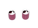 Dutch Rabbit - Motorcycle Bike Bicycle - Tire Rim Schrader Valve Stem Caps - Pink