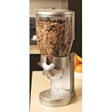 Zevro GAT102 Indispensable Dispenser Single Canister Dry Food Dispenser, Silver