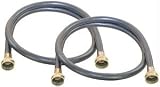 CAMFF42PK BLACK RUBBER WASHING MACHINE HOSE (5')