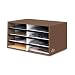 Bankers Box Decorative 8 Compartment Literature Sorter, Letter, Mocha Brown (6130301)
