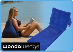 Wonda Wedge Inflatable Back Support Pillow - Blue