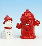 Dog and Fire Hydrant Salt & Pepper Shaker Set