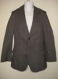 ORTHODOX Mens Pinstripe Blazer in Black