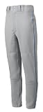 Mizuno Youth Premier Piped Pant (Gray/Royal, Large)