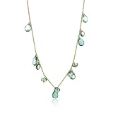 Diane Yang Aasha Emerald Quartz Short Fringe Neckla