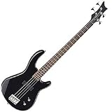 Dean Edge 09 4-String Electric Bass Guitar, Classic Black