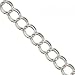 Double Link Charm Bracelet Crafted in Solid Sterling Silver