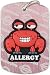 AllerMates Shellfish Allergy Pink Tag Crabby