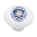 Ghost Skull Decorative High Gloss White Ceramic Drawer Knob