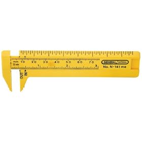 3 General Fiberglass Plastic Slide Calipers (1 Each) by Reid Supply Company