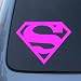 Search : SUPERMAN - Vinyl Decal Sticker #A1129 | Vinyl Color: Pink