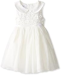 Girls Polyester Banding Sequined  Dress