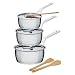 A di Alessi Pots&Pans  Starter Set, Stainless Steel, 6 Pieces, (AJM105SET)