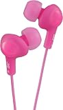 JVC HAFX5PE Gumy Plus Noise Isolating Headphones - Peach Pink Electronics