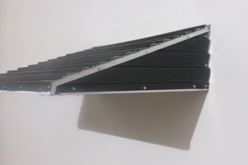 Awning Kit Black 46" Wide X 36" Projection Droop From Wall X 15" Sides High