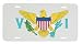 USVI US Virgin Islands Flag License Plate