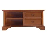 American Perspective Square Storage Cocktail Table Beeswax Cherry