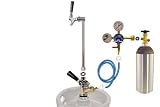 Kegco Ultimate Keg Party Kit Beer Dispenser with 5 lbs Co2 Tank - EBUKP-5T