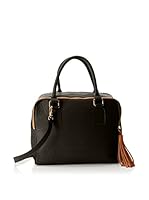 TITI COUTURE Bolso asa de mano Tassel (Negro)