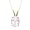 14k Yellow Gold 10x8mm Oval Cut Morganite Pendant